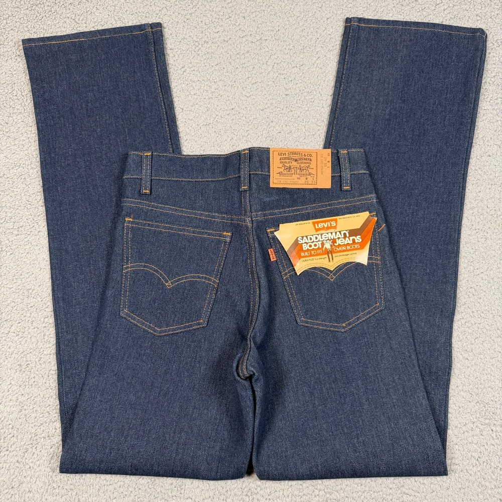 Vintage Levis Jeans Mens 29x33 (Fit 28x32) Deadstock USA Bootcut Flare Early 80s